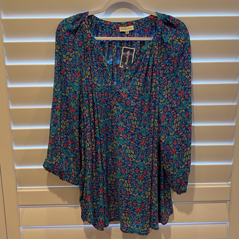 PLUS SIZE ADRIENNE VITTADINI POPOVER TOP 3X
